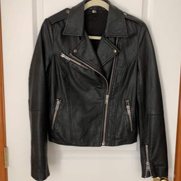 Topshop Leather Jacket - Picture 2 of 8